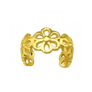 Bloom ear cuff goud