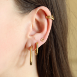 trendy gouden earparty look van 925 zilver