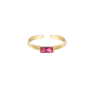 Yara Magenta ring goud