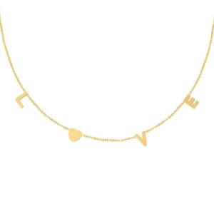 Love ketting goud