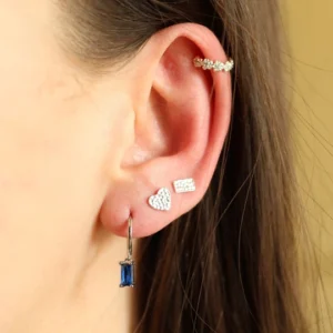 Flora ear cuff zilver