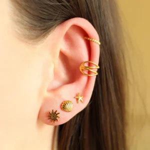 Nina ear cuff goud