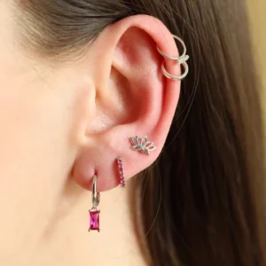 Bo ear cuff zilver